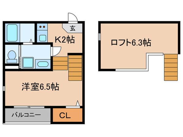 ハーモニーテラス鈍池町の物件間取画像